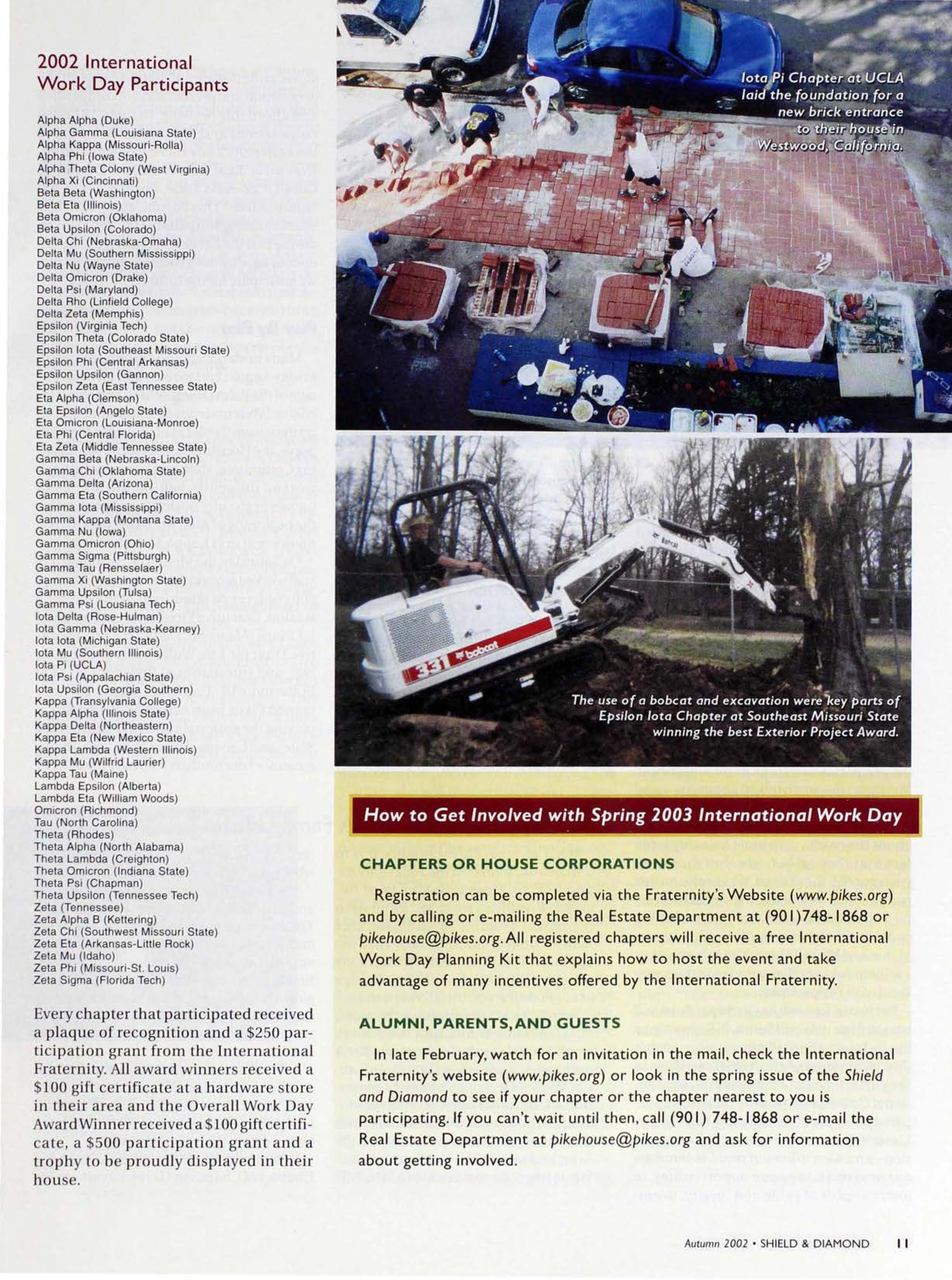 How at Get Involved With Spring 2003 International Work Day